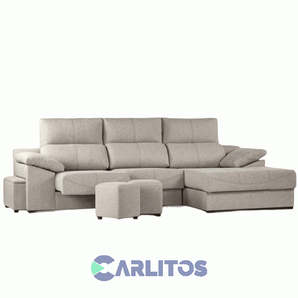 Sof&aacute; Rinconero 3 Cuerpos Con Chaise Longue Valenziana Paris Derecho