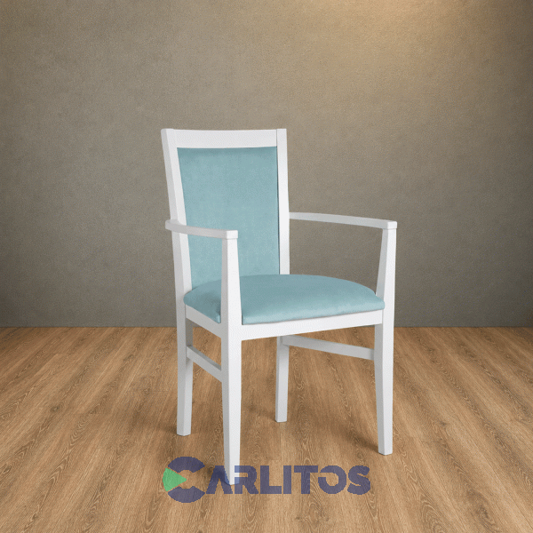 Sill&oacute;n Camila Tapizado Tela Genoud Para&iacute;so Blanco