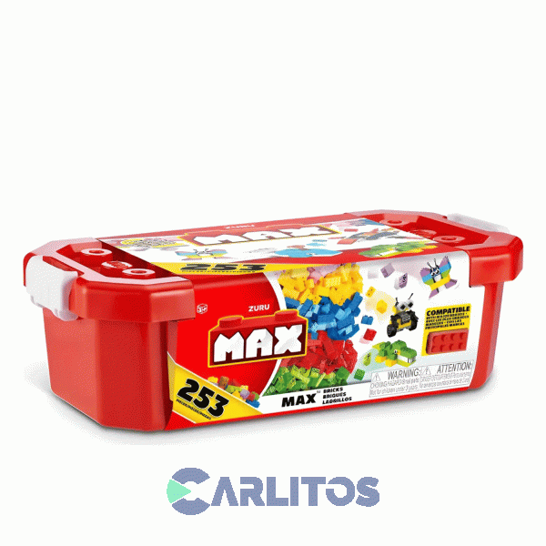Container De Bloques Max Classic 253 Piezas Zuru 7642