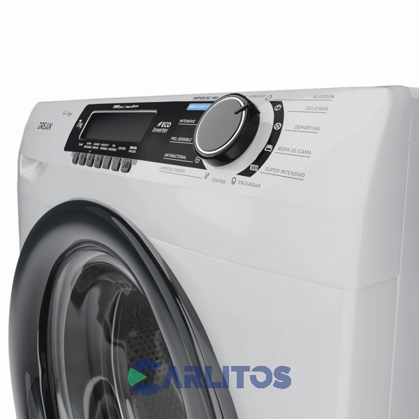 Lavarropa Carga Frontal Drean Inverter 7 KG 1000 RPM  Blanco Lcfdr0710sb0