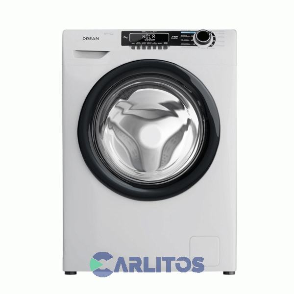 Lavarropa Carga Frontal Drean Inverter 7 KG 1000 RPM  Blanco Lcfdr0710sb0