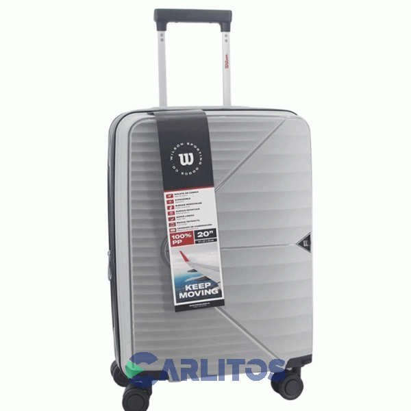 Valija 20" Rigida 4 Ruedas Giratorias Wilson 65.1770G/2 Gris