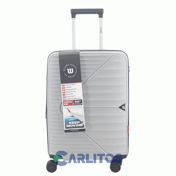 Valija 20" Rigida 4 Ruedas Giratorias Wilson 65.1770G/2 Gris
