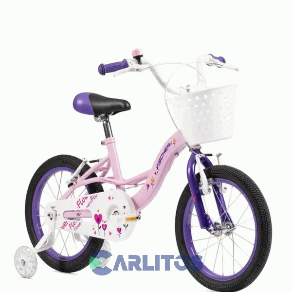 Bicicleta Fischer Paseo Flowers R 16" 1bf2702-00rs Rosa