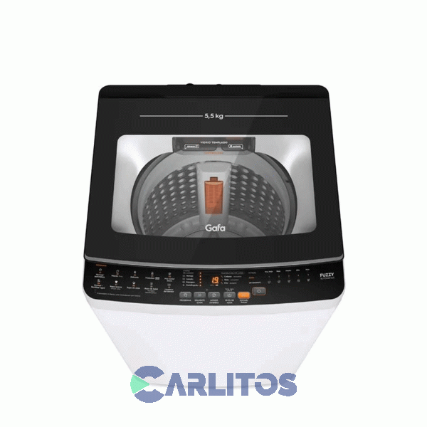 Lavarropa Carga Superior Gafa 5.5 KG 650 RPM Blanco Lgs055w