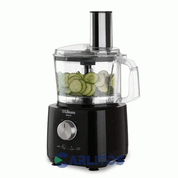 Multiprocesadora Liliana Simplix Negra 700 Watts - 2 Velocidades Am700
