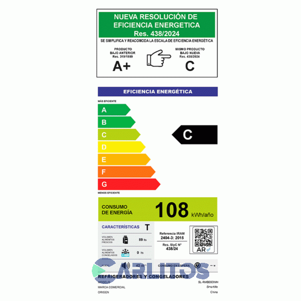 Heladera Bajo Mesada Smartlie Con Congelador Blanca 92 Litros Sl-rmbo90wh