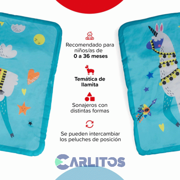 Manta/Gimnasio Bebesit De Actividades Didacticas Cuadrado 5010-Ci Caballo