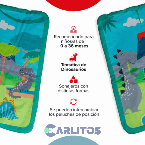 Manta/Gimnasio Bebesit De Actividades Didacticas Cuadrado 5010-Ch Paisaje