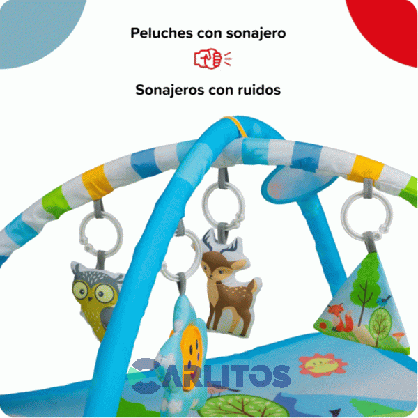 Manta/Gimnasio Bebesit De Actividades Didacticas Cuadrado 5010-Ch Paisaje