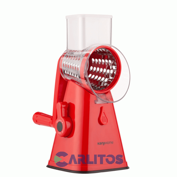 Multirallador Manual Kanji Salad Maker Kjh-Saladm01-r Rojo