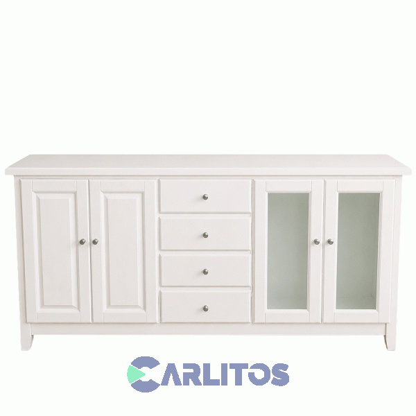 Bahiut Recto 1.80 Mts Mobilia Blanco