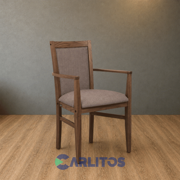 Sill&oacute;n Camila Tapizado Ecocuero Genoud Para&iacute;so Casta&ntilde;o