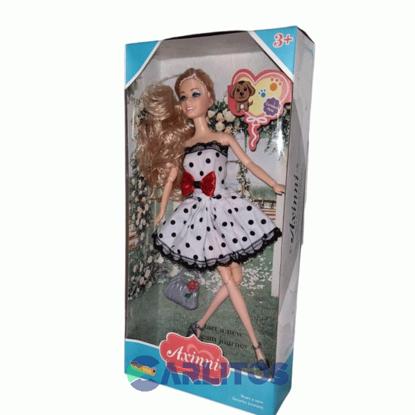 Mu&ntilde;eca Con Vestido Y Cartera 6340-2 6600