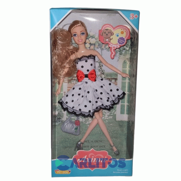 Mu&ntilde;eca Con Vestido Y Cartera 6340-2 6600