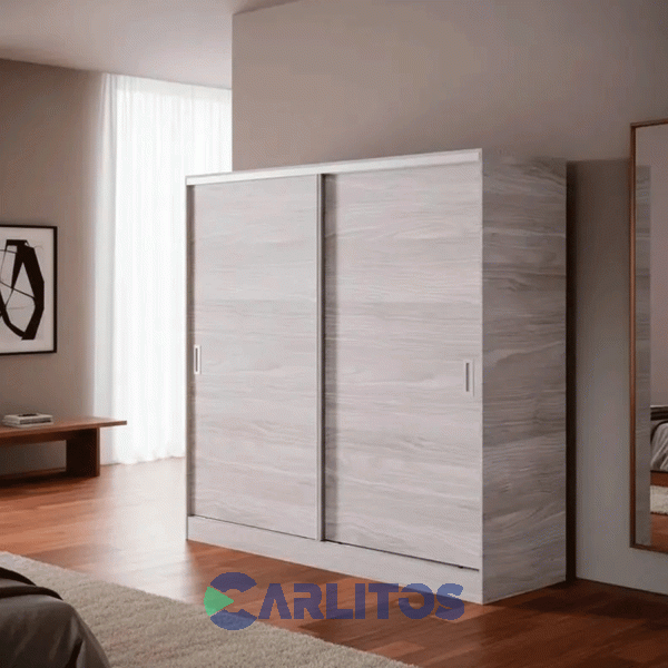 Placard 1.82 Mts Corredizo 2 Puertas 2 Cajones Orlandi Linea Suave Venecia
