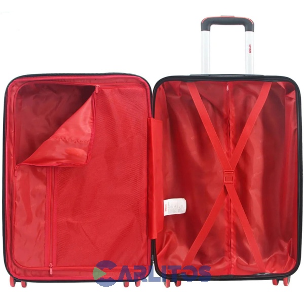 Valija 24" Rigida 4 Ruedas Giratorias Wilson 65.1741A/3 Azul