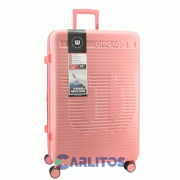 Valija 28" Rigida 4 Ruedas Giratorias Wilson 65.1743S/4 Salmon