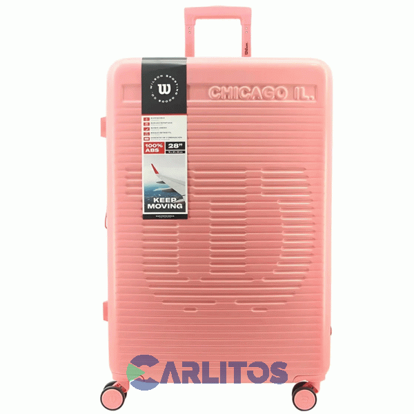 Valija 28" Rigida 4 Ruedas Giratorias Wilson 65.1743S/4 Salmon