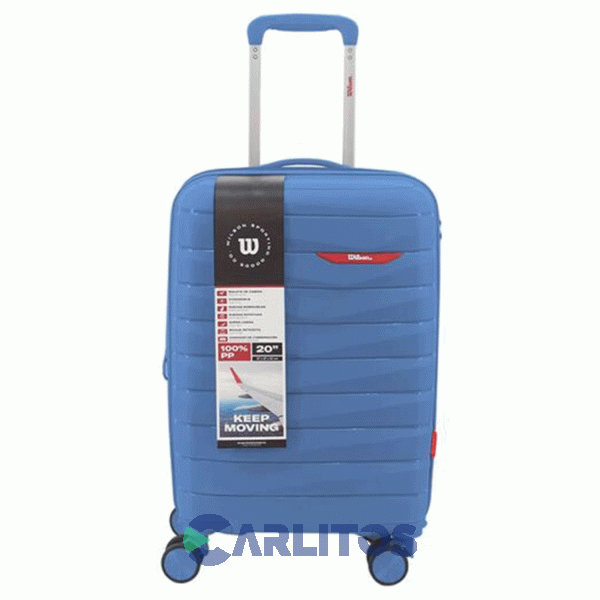 Valija 20" Rigida 4 Ruedas Giratorias Wilson 65.1767F/2 Azul Francia