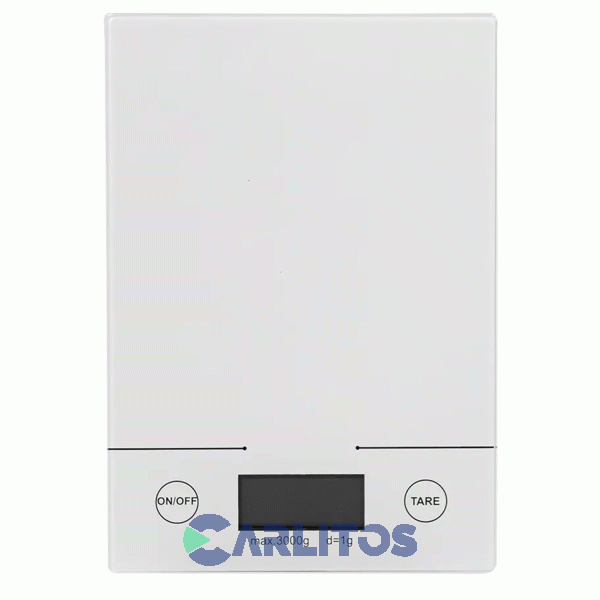 Balanza De Cocina Digital Utile 3 KG Superficie De Vidrio 16773 Eks-022