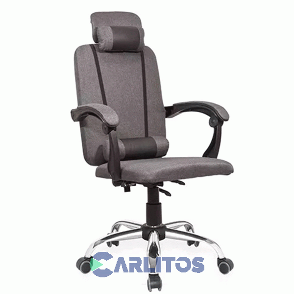 Sillon De Oficina Zurich Utile Gerencial Lino Y Mesh 21505 Ut-1085 Gris