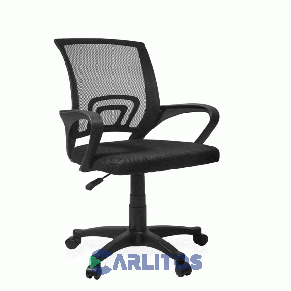 Sillon De Oficina Gales Utile Mesh Base Negra 21507 Ut-1087 Negro