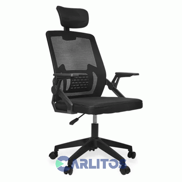 Sillon De Oficina Belfast Utile Respaldo Alto Mesh 21512 Ut-1090 Negro