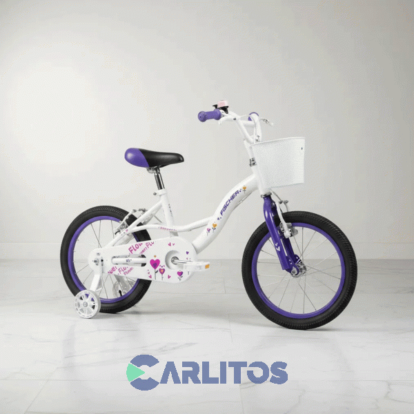 Bicicleta Fischer Paseo Flowers R 16" 1bf2702-00bl Blanco