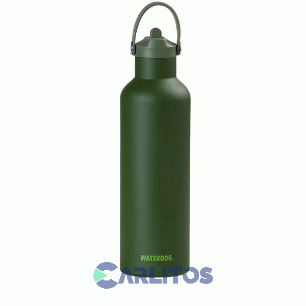 Botella De Acero Inoxidable Waterdog 750 Cc Hydro750gm Verde