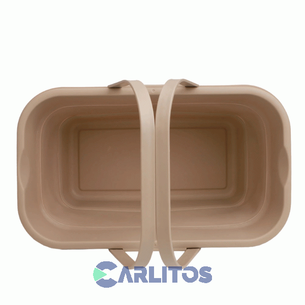 Canasta Waterdog Picnic Plegable Y Mesa 30 Lts Coolerlunch Beige