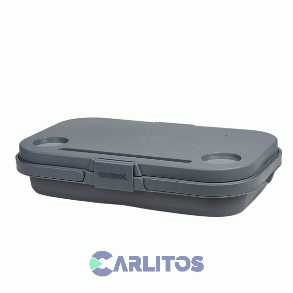 Canasta Waterdog Picnic Plegable Y Mesa 30 Lts Coolerlunch Gris