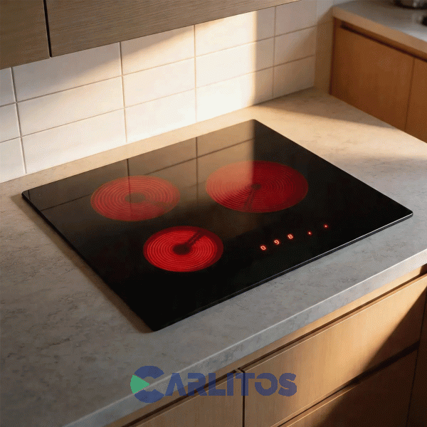 Anafe Electrico Florencia Vitroceramico 60 CM - 3 Hornallas Flor 6639e