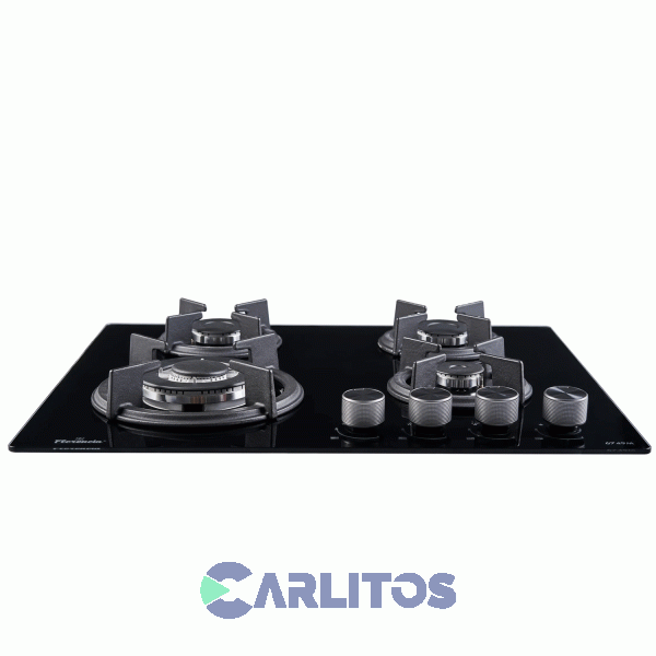 Anafe A Gas Florencia Vitroceramico 60 CM - 4 Hornallas Fundicion Flor 6749m
