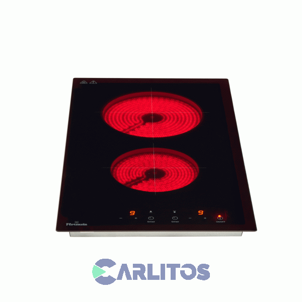 Anafe Electrico Florencia Vitroceramico 30 CM - Doble Foco 6629e