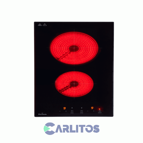 Anafe Electrico Florencia Vitroceramico 30 CM - Doble Foco 6629e