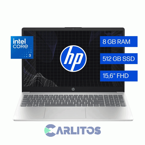 Notebook 15,6" HP Intel Core I3 8 GB HD Solido 512 GB 15-fd0331la