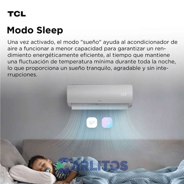 Aire Acondicionado Split Tcl 3350 Watts - Frio/Calor Taca3350fcsd/el5-sk
