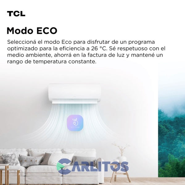 Aire Acondicionado Split Tcl 3350 Watts - Frio/Calor Taca3350fcsd/el5-sk