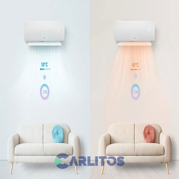 Aire Acondicionado Split Inverter Tcl 10500 Watts - Frio/Calor Tep-10500fcsd/el Inv-sk