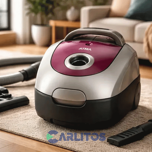 Aspiradora Con Bolsa Atma 2000 Watts Tubos Metalicos As9121n