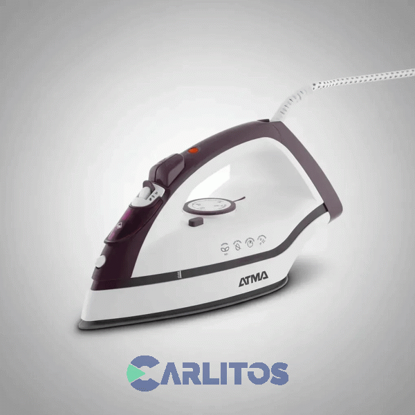 Plancha A Vapor Atma 2200 Watts Suela Ceramica Pav7271pi