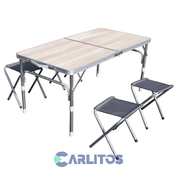 Mesa Valija North Pak Plegable + 4 Banquitos 7840 - 7121028