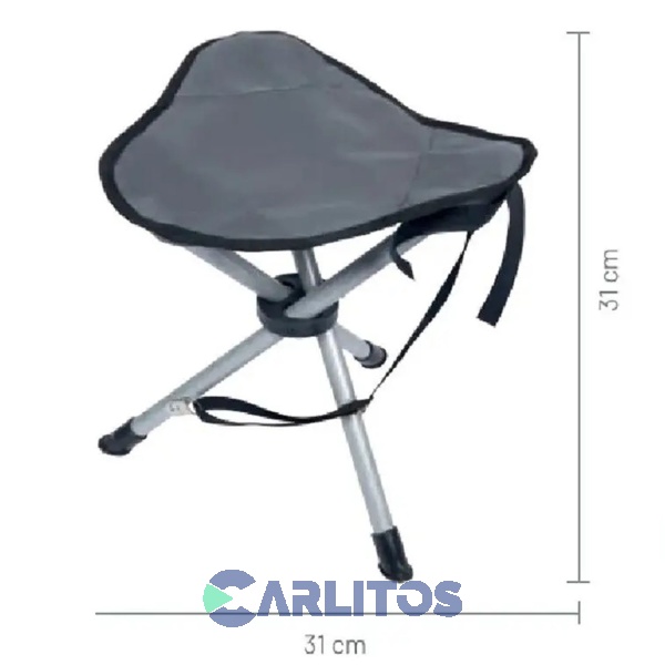 Banqueta Camping North Pak De Aluminio - Tela Poliester - Plegable 7847 - 72749