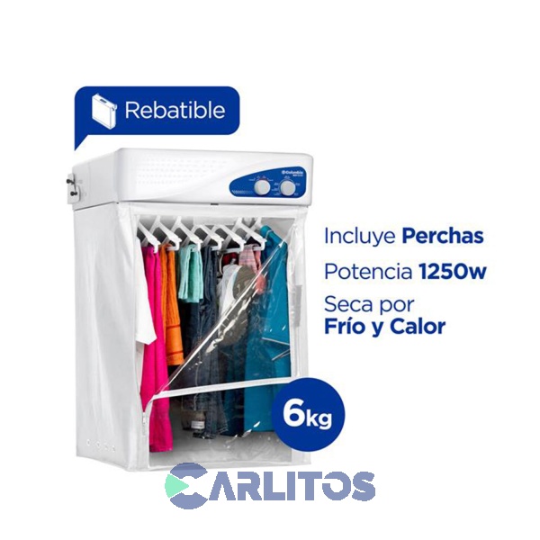 Secarropa de Pared por Calor Columbia 6 KG Blanco SCP-6000