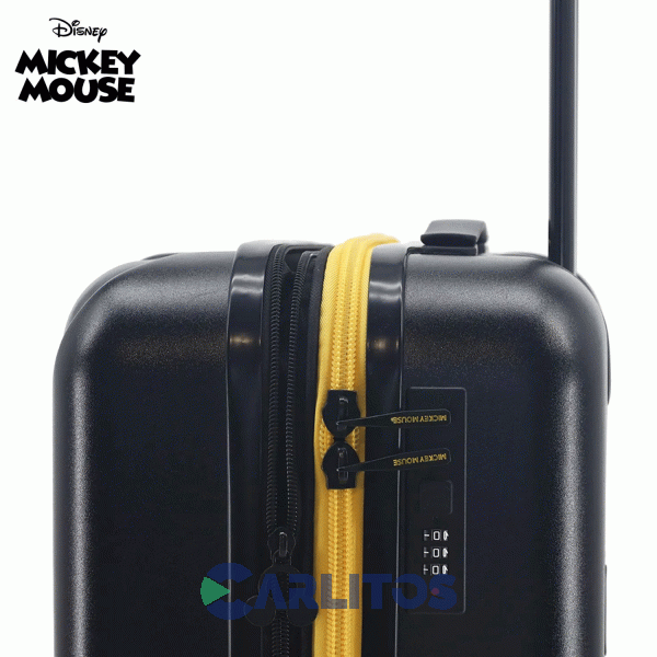 Valija 20" Rigida 4 Ruedas Giratorias Mickey Amayra 71.33005n2 Roja Y Negra