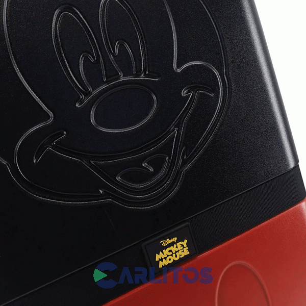 Valija 20" Rigida 4 Ruedas Giratorias Mickey Amayra 71.33005n2 Roja Y Negra