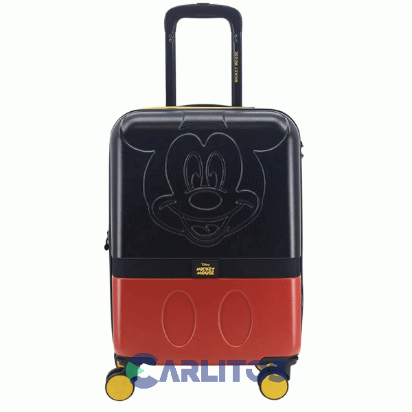 Valija 20" Rigida 4 Ruedas Giratorias Mickey Amayra 71.33005n2 Roja Y Negra