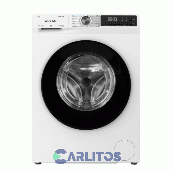 Lavarropa Carga Frontal Drean 7.5 KG 1000 RPM Inverter Blanco Lfdr0710isb0