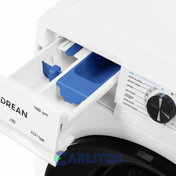 Lavarropa Carga Frontal Drean 7.5 KG 1000 RPM Inverter Blanco Lfdr0710isb0